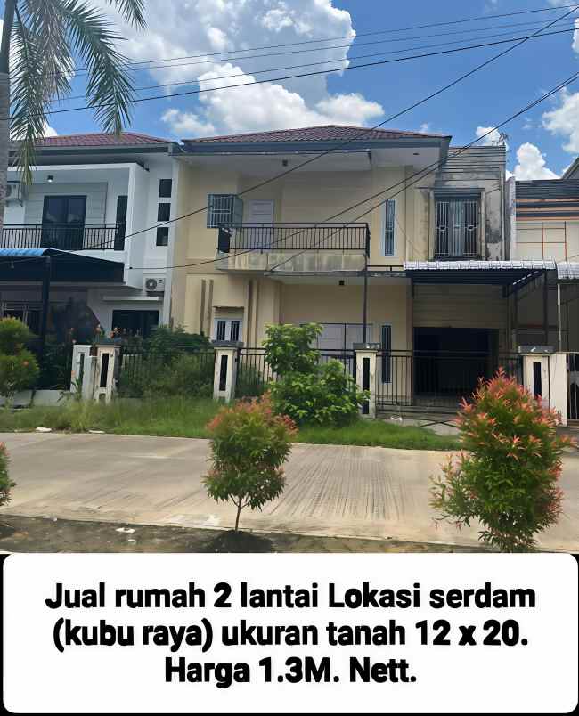 dijual rumah jalan sungai raya dalam serdam