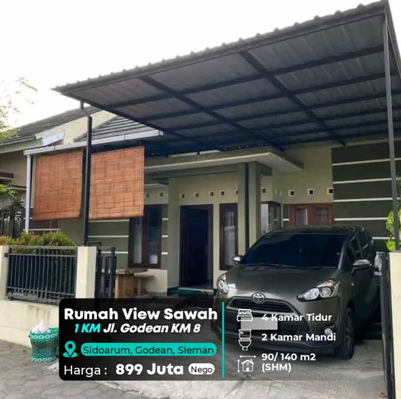 dijual rumah jl godean km 8