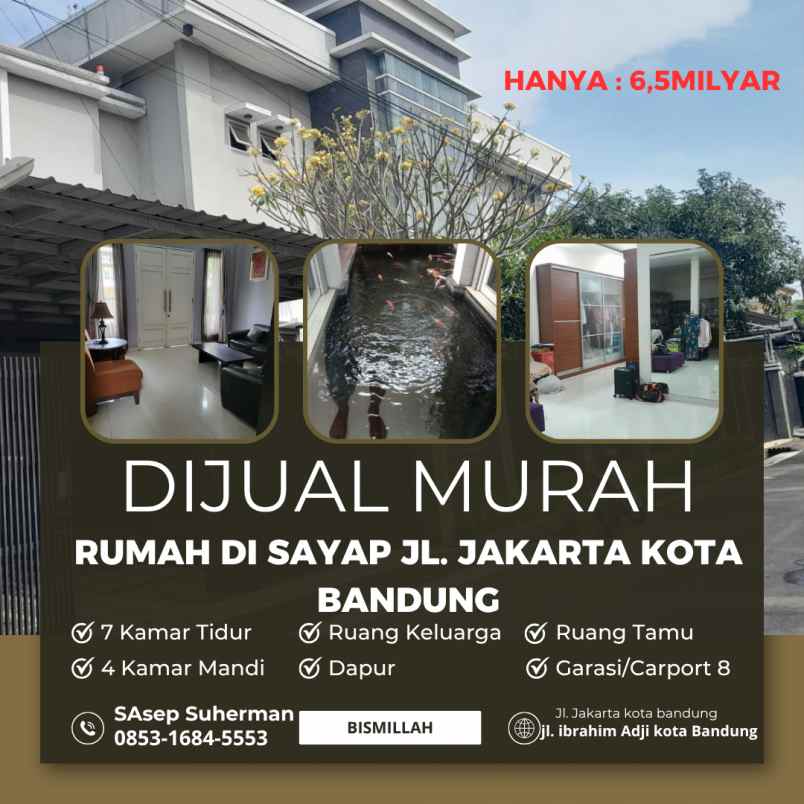 dijual rumah jl ibrahim adji kota bandung