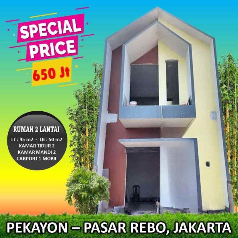 dijual rumah jl raya lapan pekayon