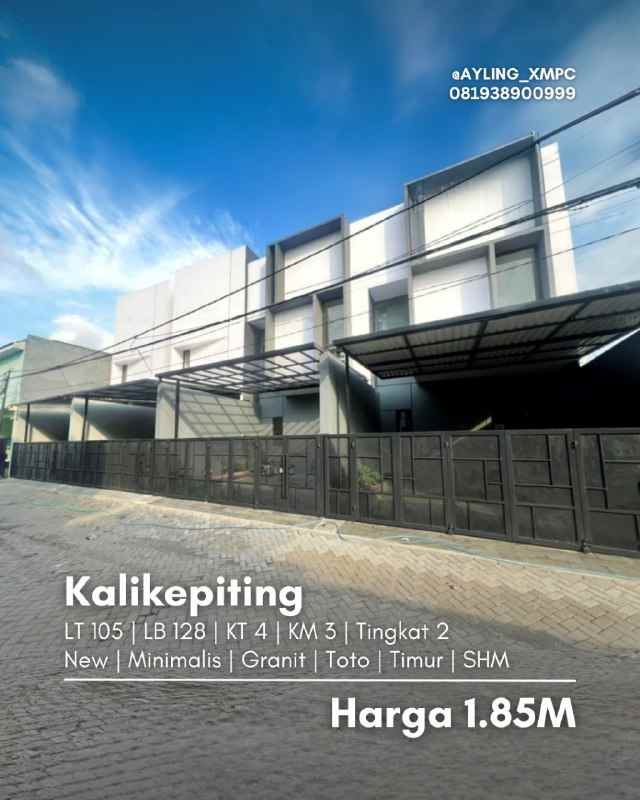 dijual rumah kalikepiting