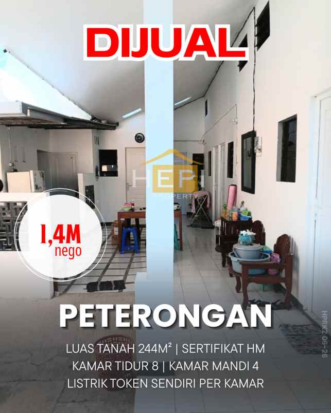 dijual rumah kos di peterongan semarang