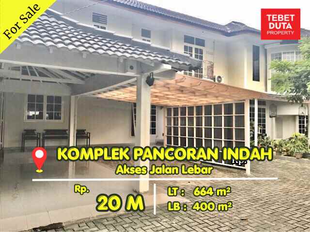 dijual rumah pancoran indah