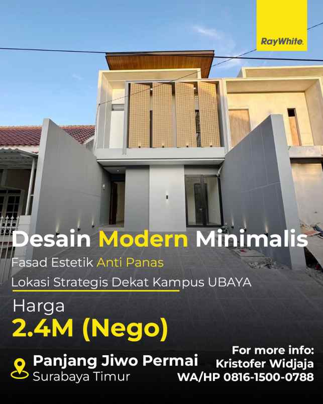 dijual rumah panjang jiwo permai jalan