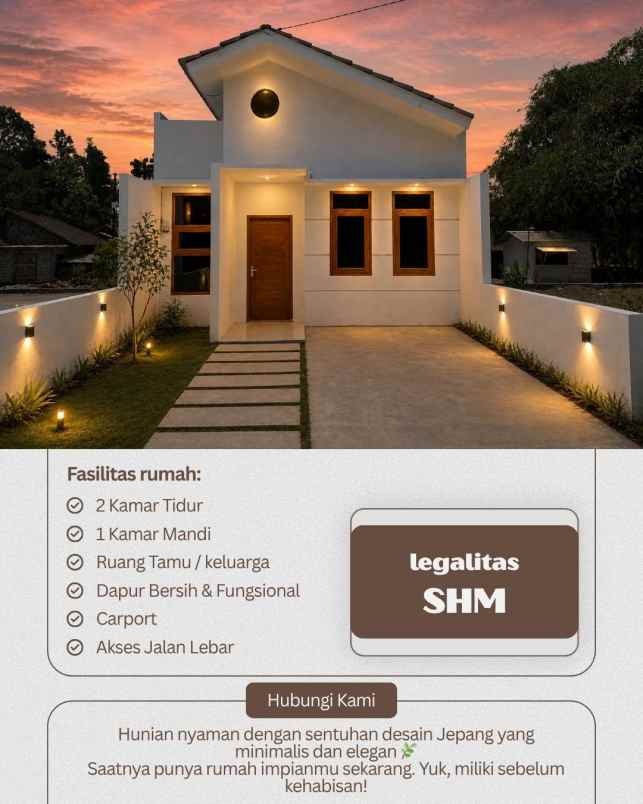dijual rumah perumahan bendan prambanan