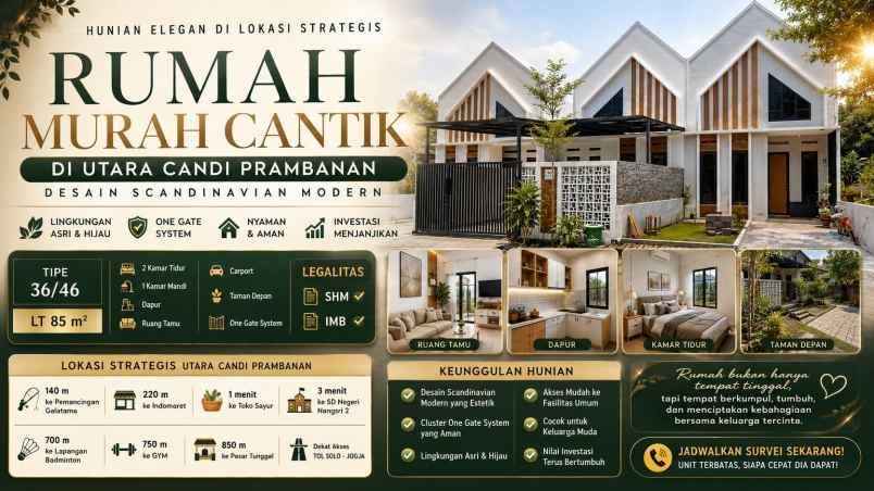 dijual rumah perumahan scandinavian kkr