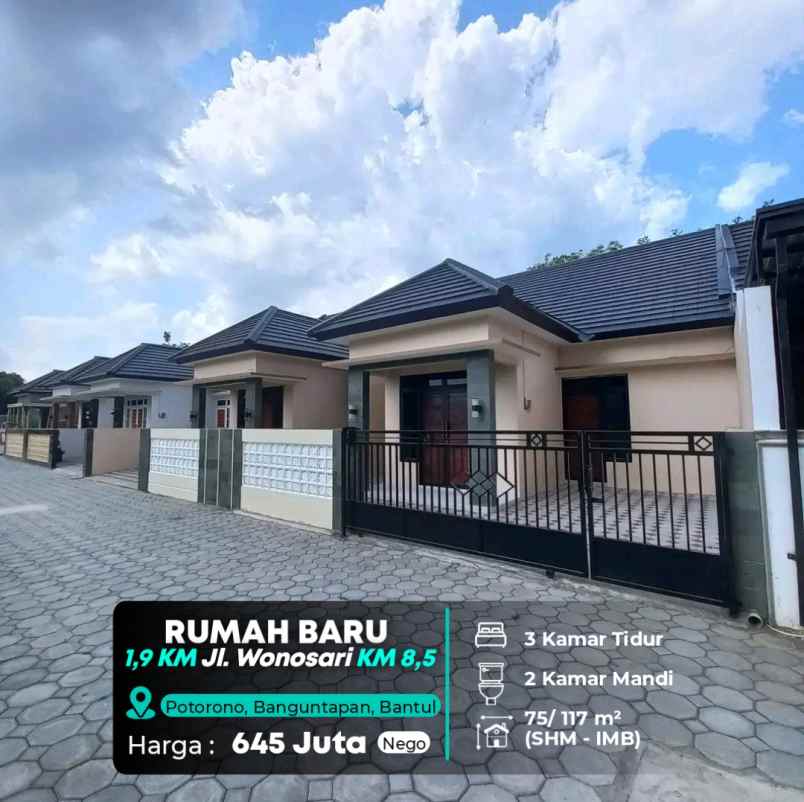 dijual rumah potorono