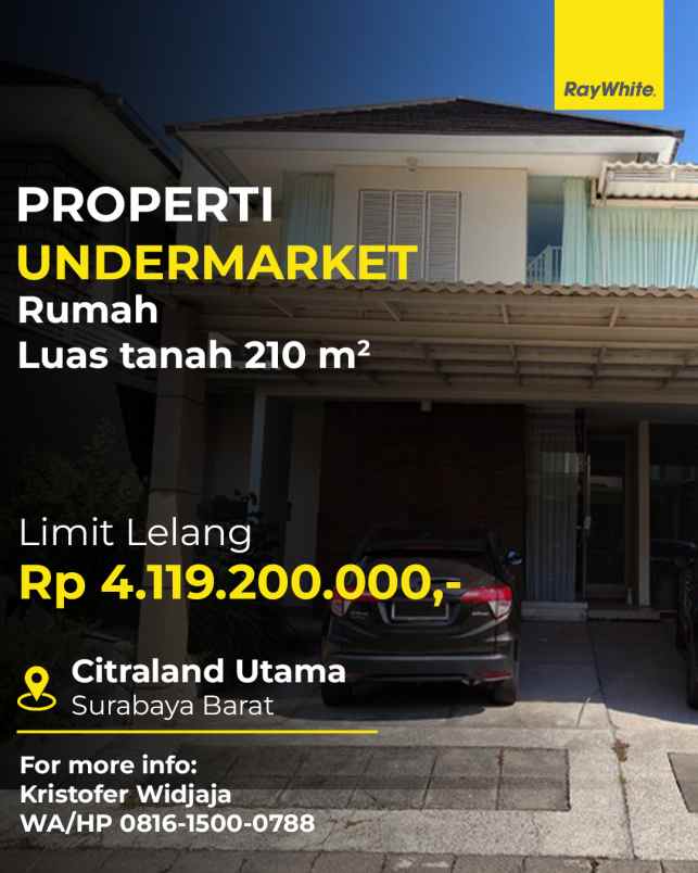 dijual rumah queenstown citraland utama