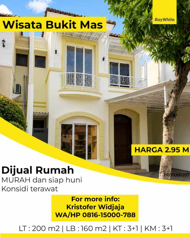 dijual rumah royal palais wisata bukit mas