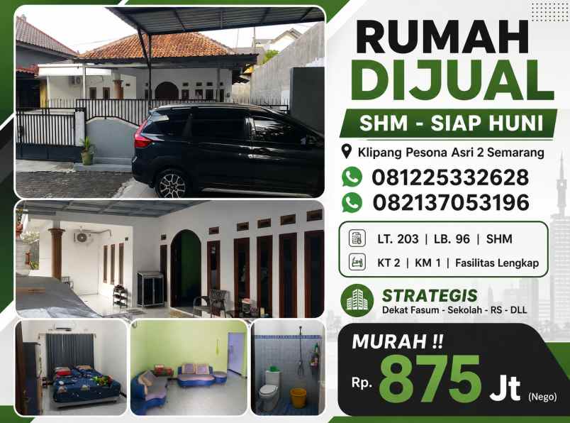 dijual rumah sendangmulyo tembalang