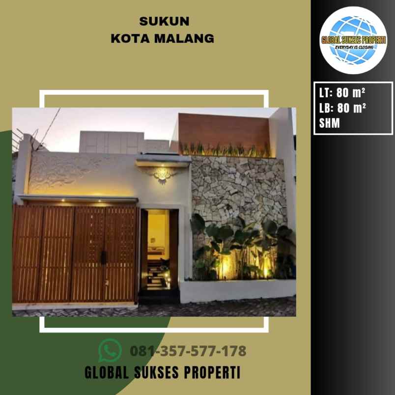 Rumah Baru Smart Home Konsep Villa Furnished Di Sukun Malang