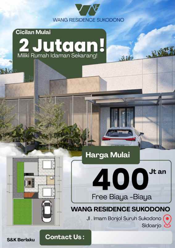 dijual rumah suruh sukodono