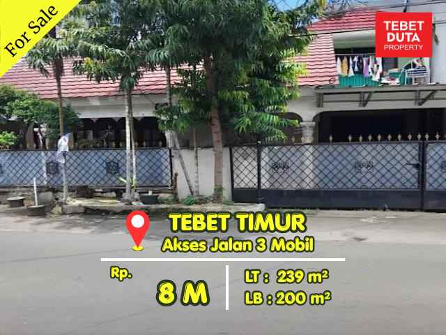 dijual rumah tebet timur