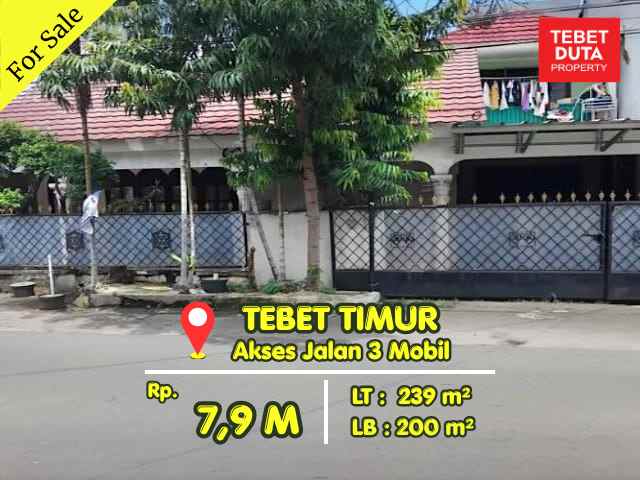 dijual rumah tebet timur