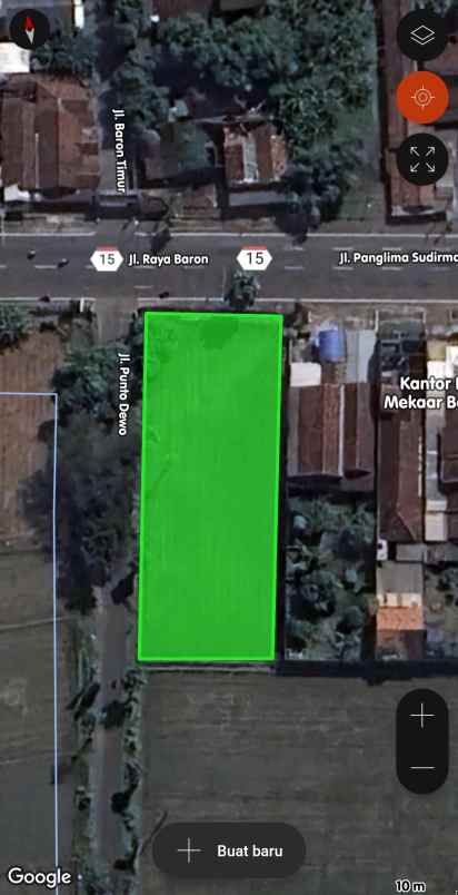 dijual tanah baron nganjuk