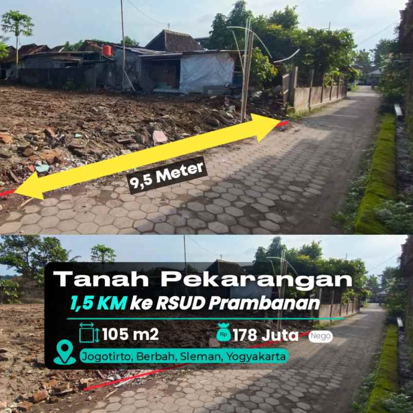 dijual tanah berbah sleman