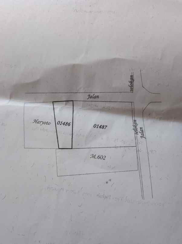 dijual tanah borangan manisrenggo