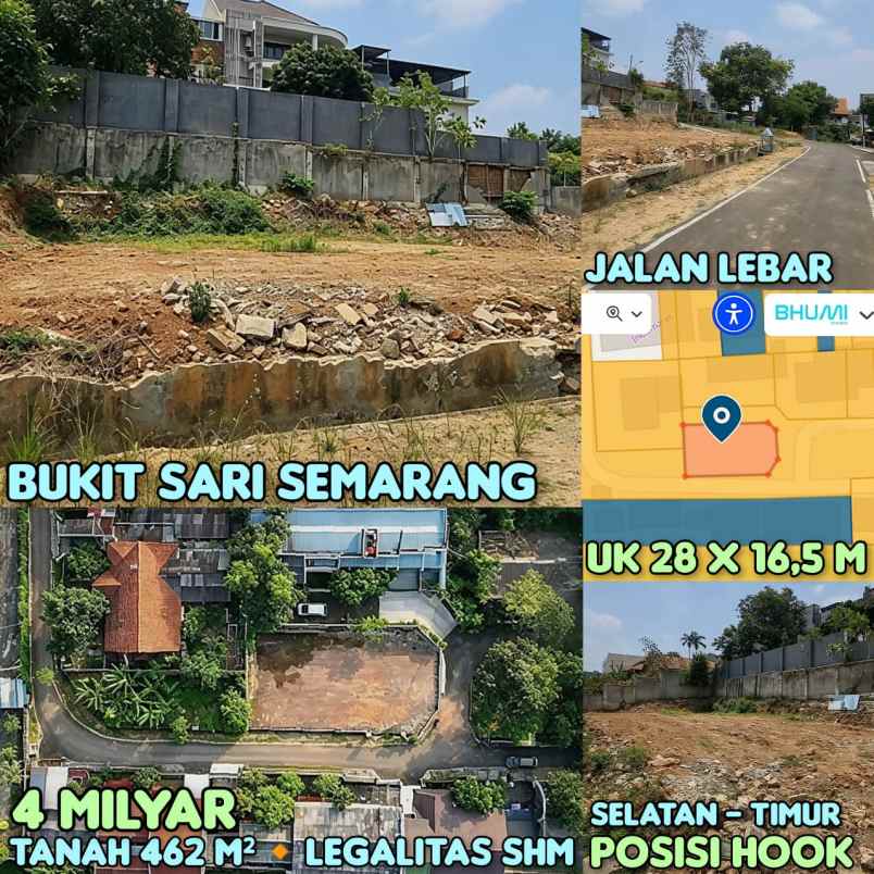 dijual tanah di bukit sari semarang