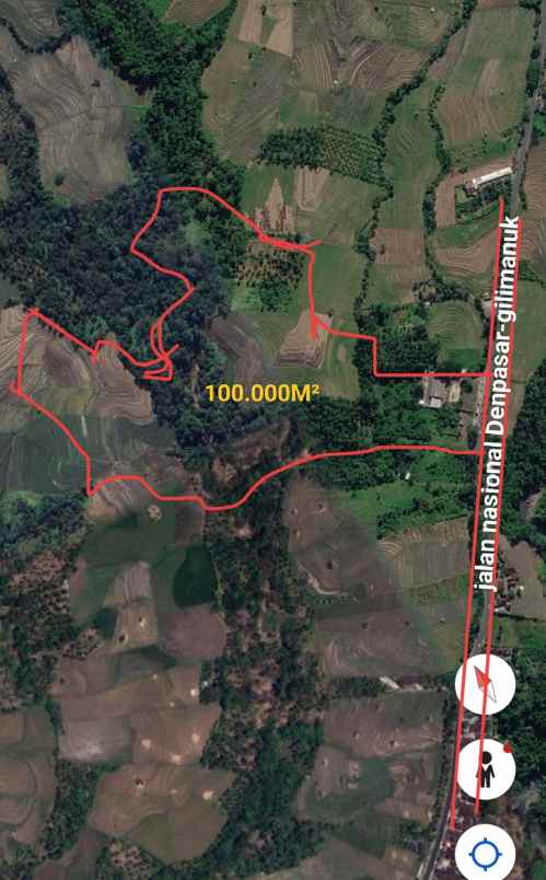 dijual tanah ds antap kec selemadeg kab
