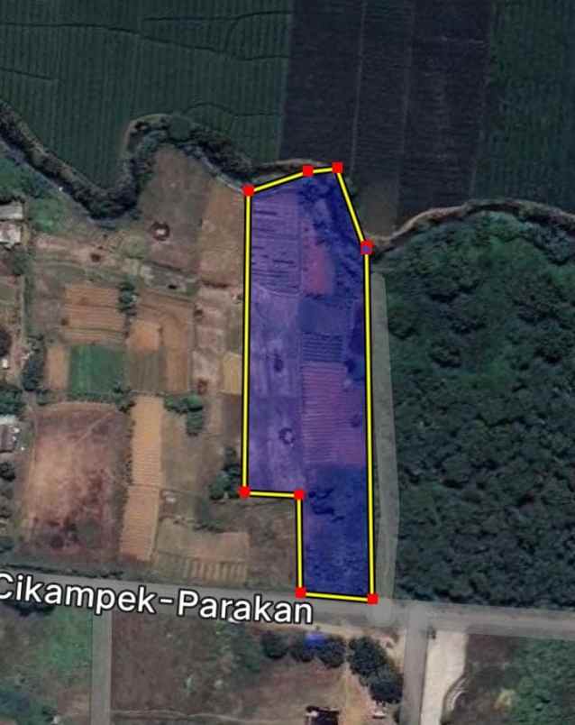 dijual tanah jalan raya tirtamulya