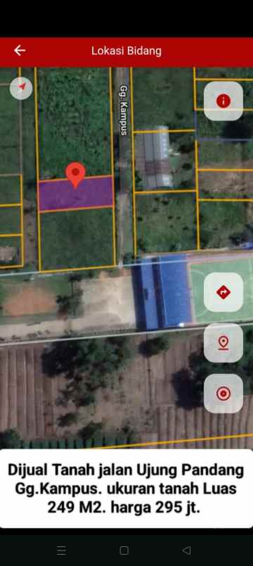 dijual tanah jalan ujung pandang