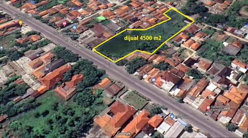 dijual tanah jatibarang