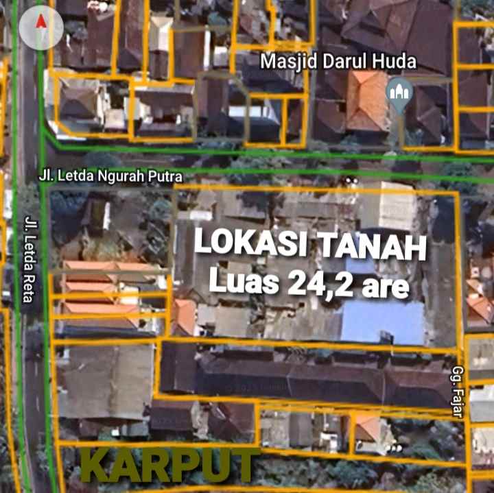 dijual tanah jl letda ngurah putra yangbatu