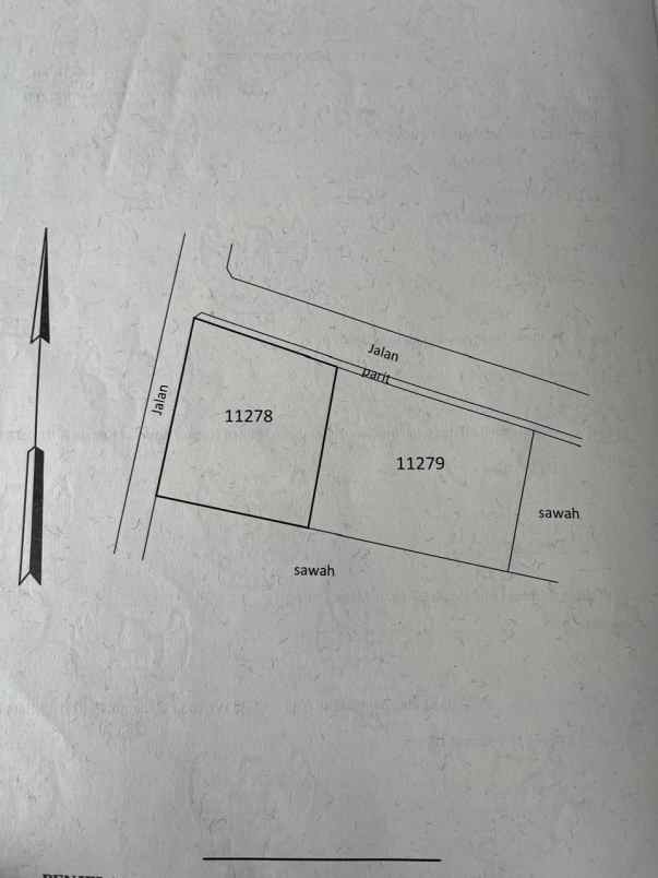 dijual tanah jl rambutan gempol