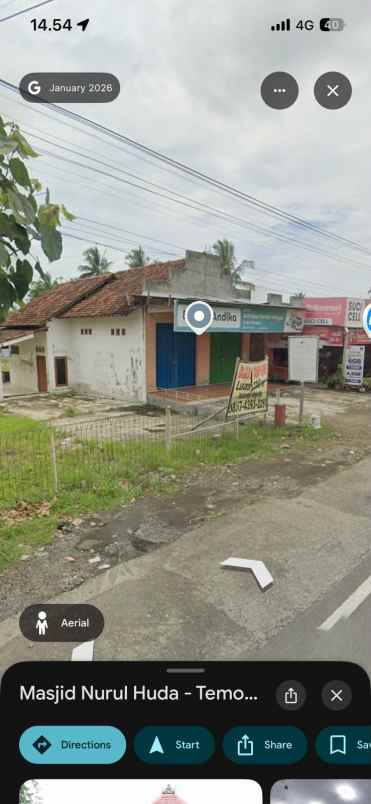 dijual tanah jl raya jogja purworejo