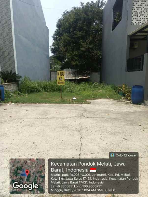 dijual tanah jl sadar 1 jatimurni