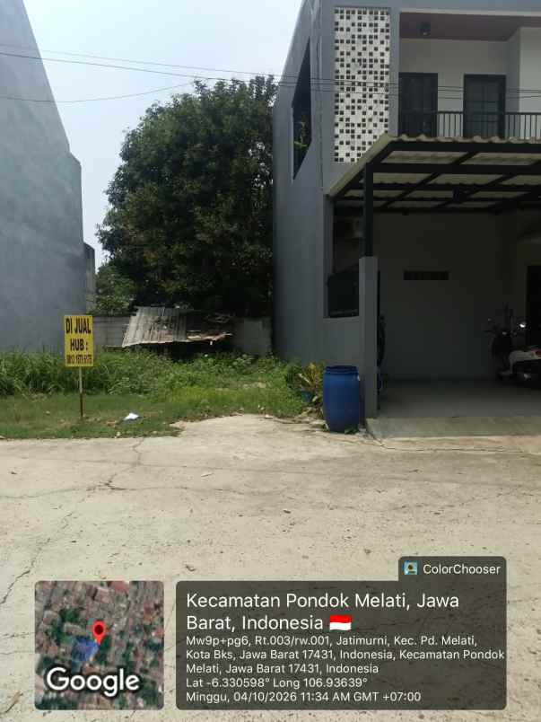 dijual tanah jl sadar 1 jatimurni