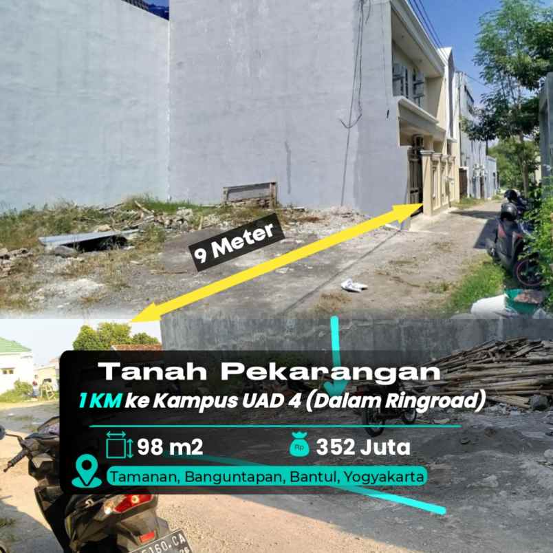 dijual tanah kampus uad