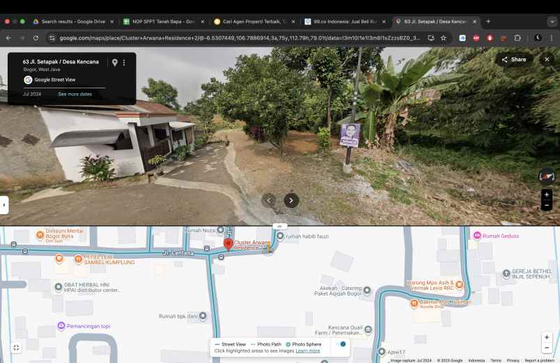 dijual tanah kelurahan kencana tanah