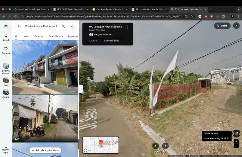 dijual tanah kelurahan kencana tanah