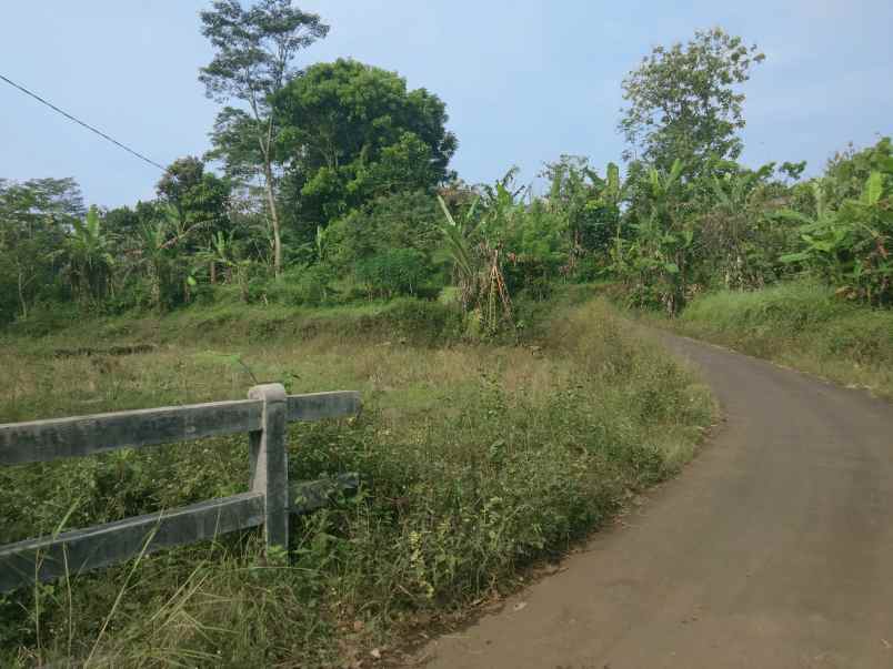 dijual tanah pinggir jalan desa di pinggir ada sungai