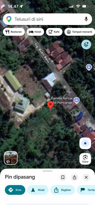 dijual tanah strategis di jalan berdikari pontianak