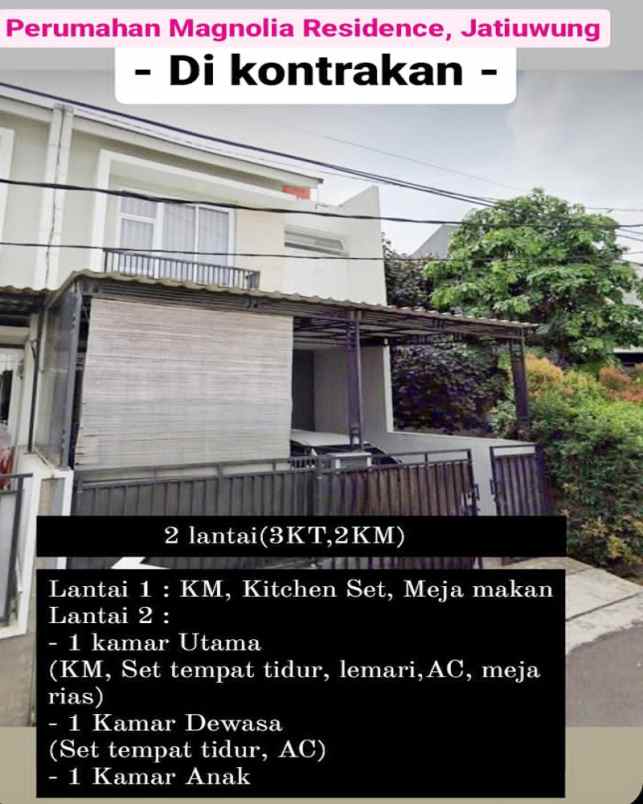Rumah Disewakan Di Jatiuwung Tangerang Dekat Sman 11 Tangerang