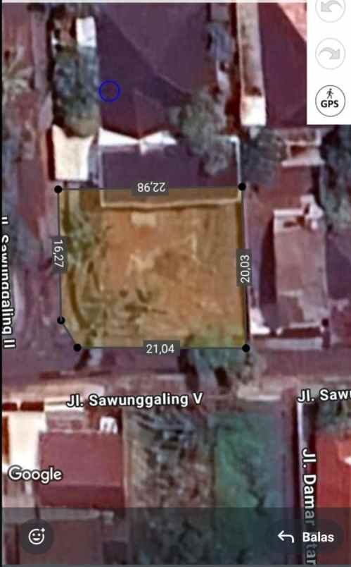 disewakan tanah sawunggaling banyumanik semarang