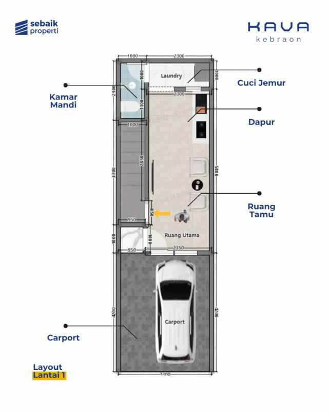 hunian minimalis dan murah di kebraon surabaya barat