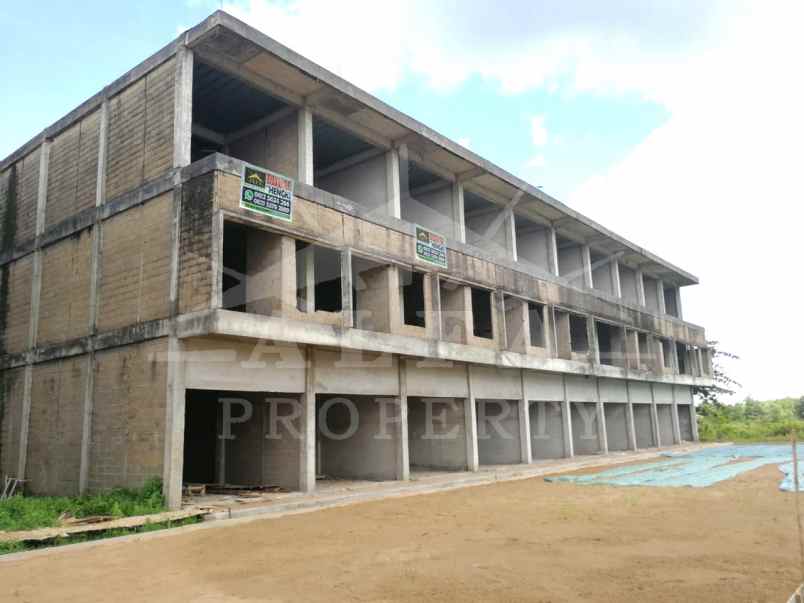 jual ruko bangunan dasar 3 lantai harga murah