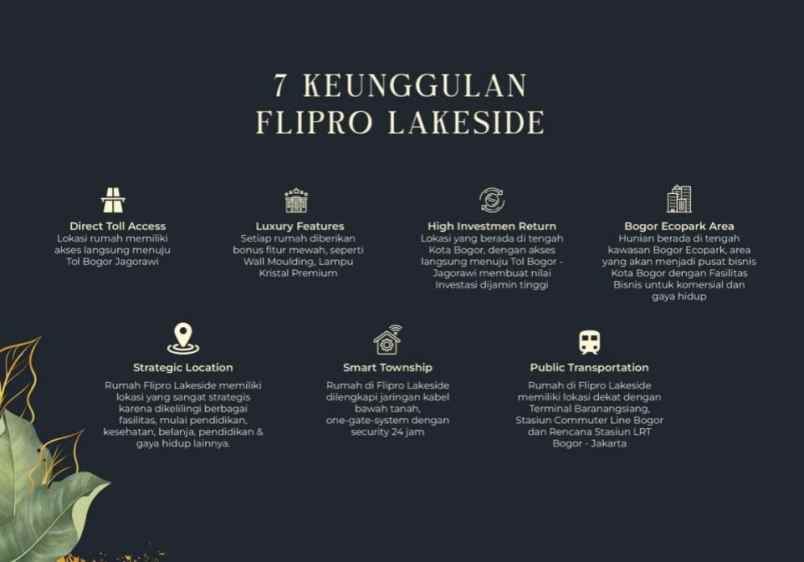 jual rumah mewah dekat danau 2 km tol bogor 2