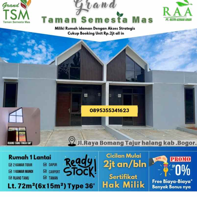 promo rumah murah tanpa dp dengan lokasi strategis