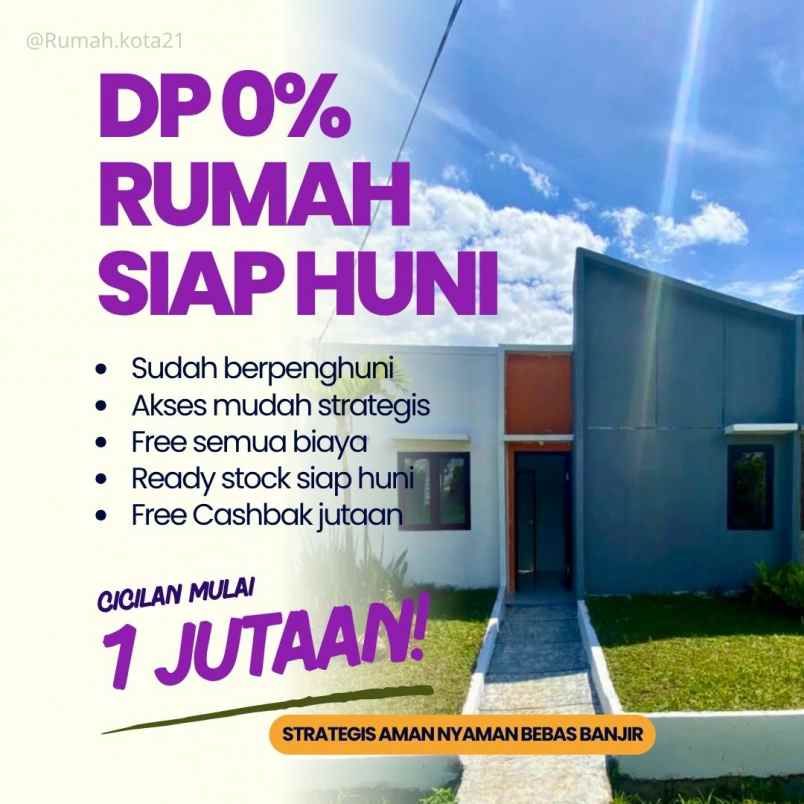 puri lavender rumah subsidi tanpa dp termurah