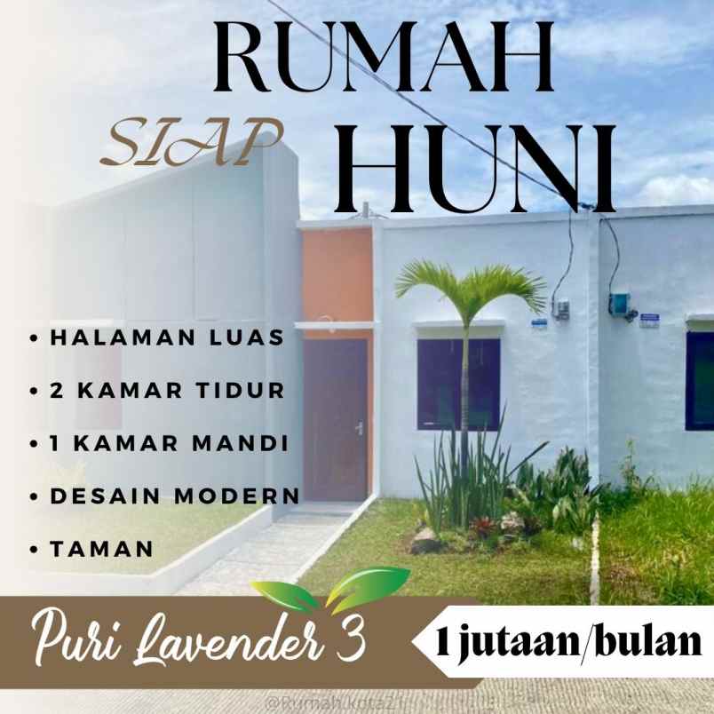 puri lavender rumah subsidi tanpa dp termurah