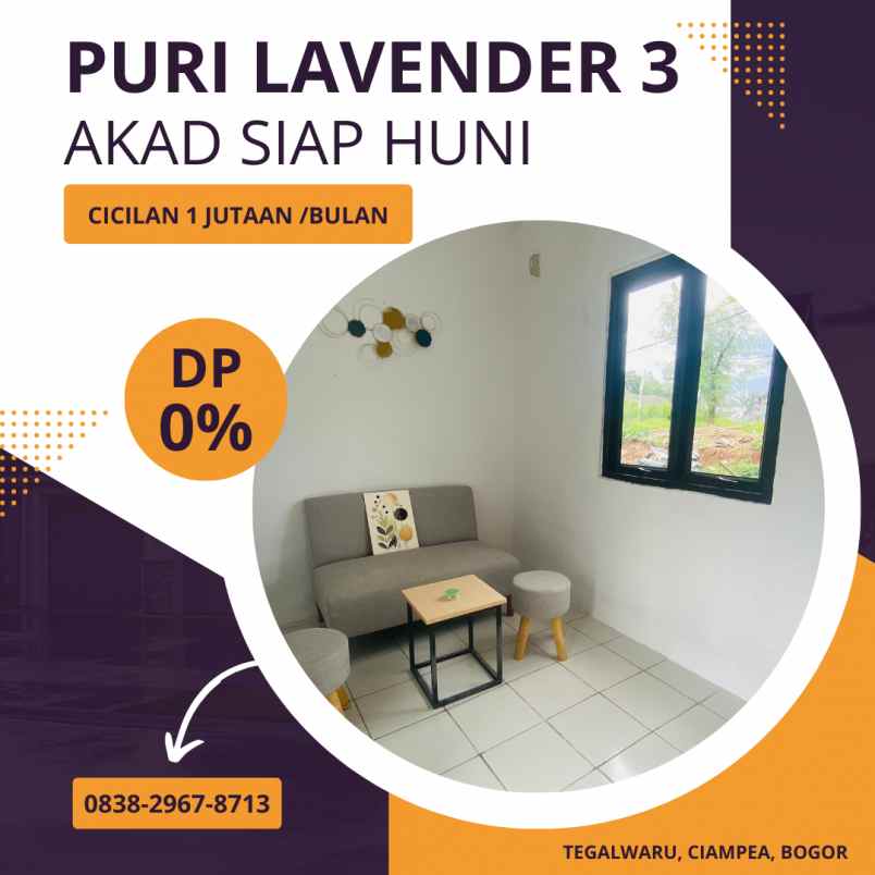 puri lavender rumah subsidi tanpa dp termurah