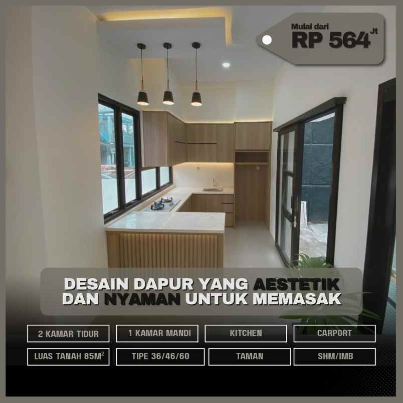 rumah cantik 500 jutaan minimalis di berbah sleman