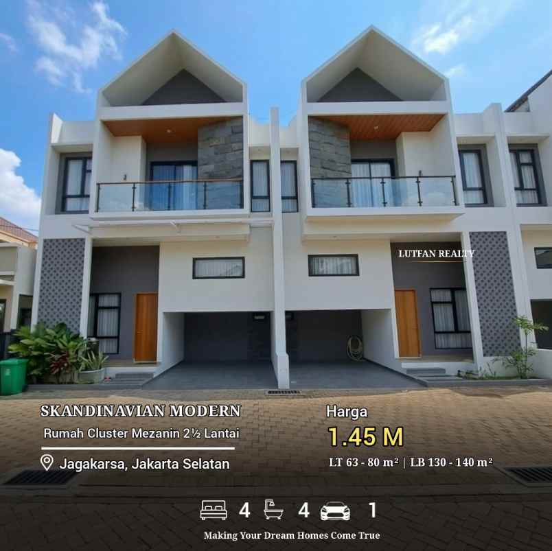 rumah jagakarsa dalam cluster dekat tol brigift