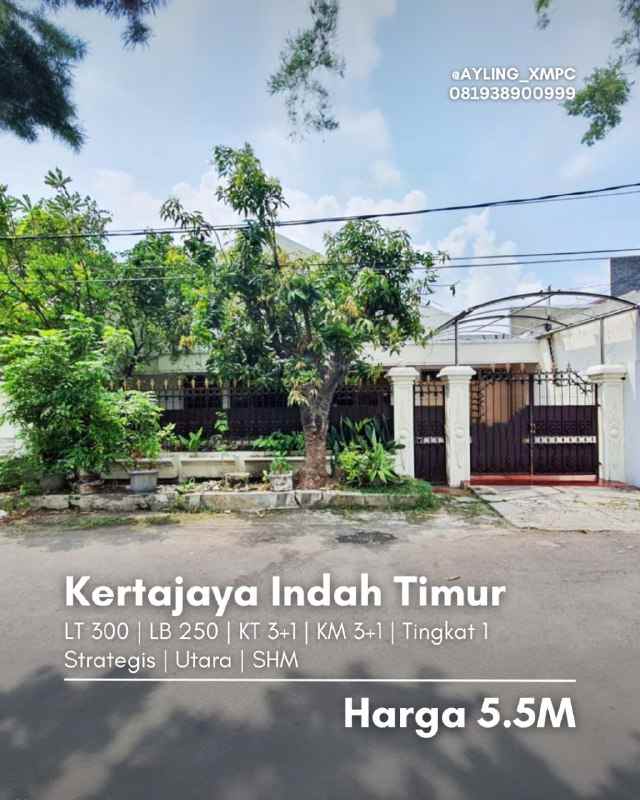 rumah kertajaya indah timur strategis