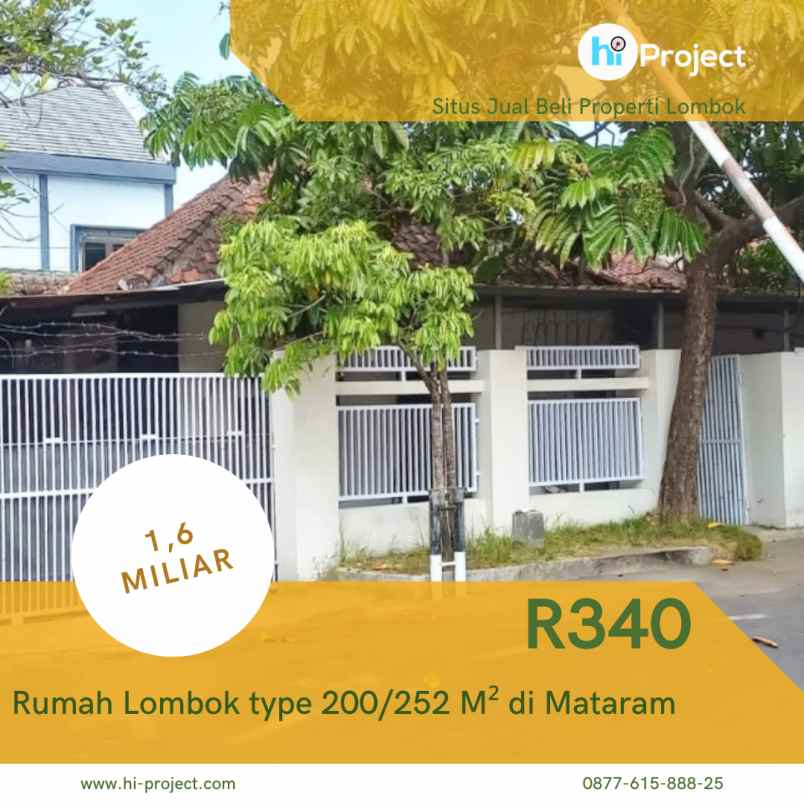 Rumah Lombok Type 200252 M Di Pusat Kota Mataram R340