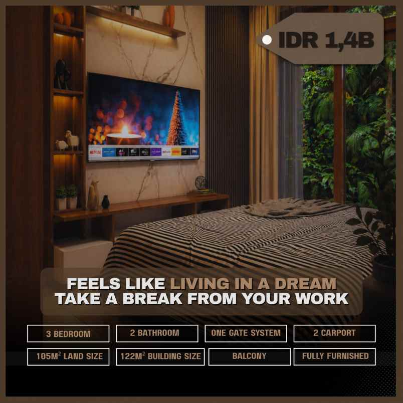 rumah mewah full furnished di palagan yogyakarta
